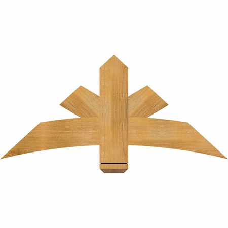 Ekena Millwork Alberta Rough Sawn Timber Gable Bracket, Western Red Cedar, 48"W x 22"H x 2"D x 6"F, 11/12 Pitch GBW048X22X0206ALB00RWR